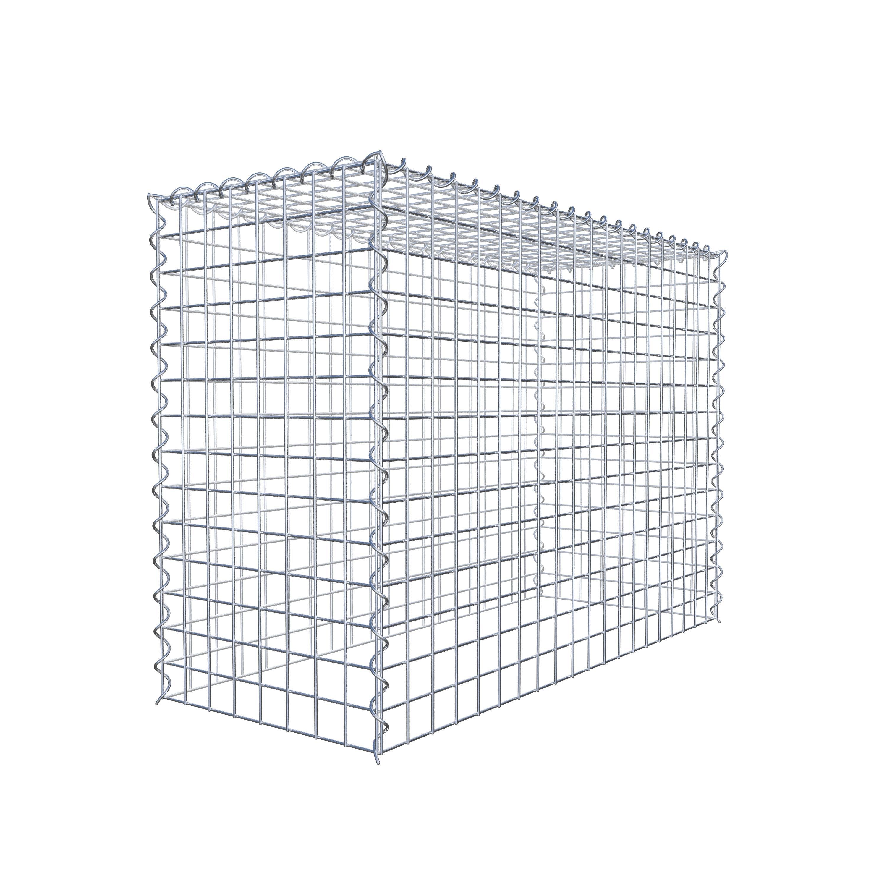 Udvokset gabion type 3 100 cm x 70 cm x 40 cm (L x H x D), maskestørrelse 5 cm x 5 cm, spiral