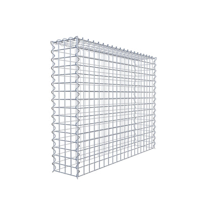 Gabion rapporté type 3 100 cm x 80 cm x 20 cm (L x H x P), mailles 5 cm x 5 cm, spirale