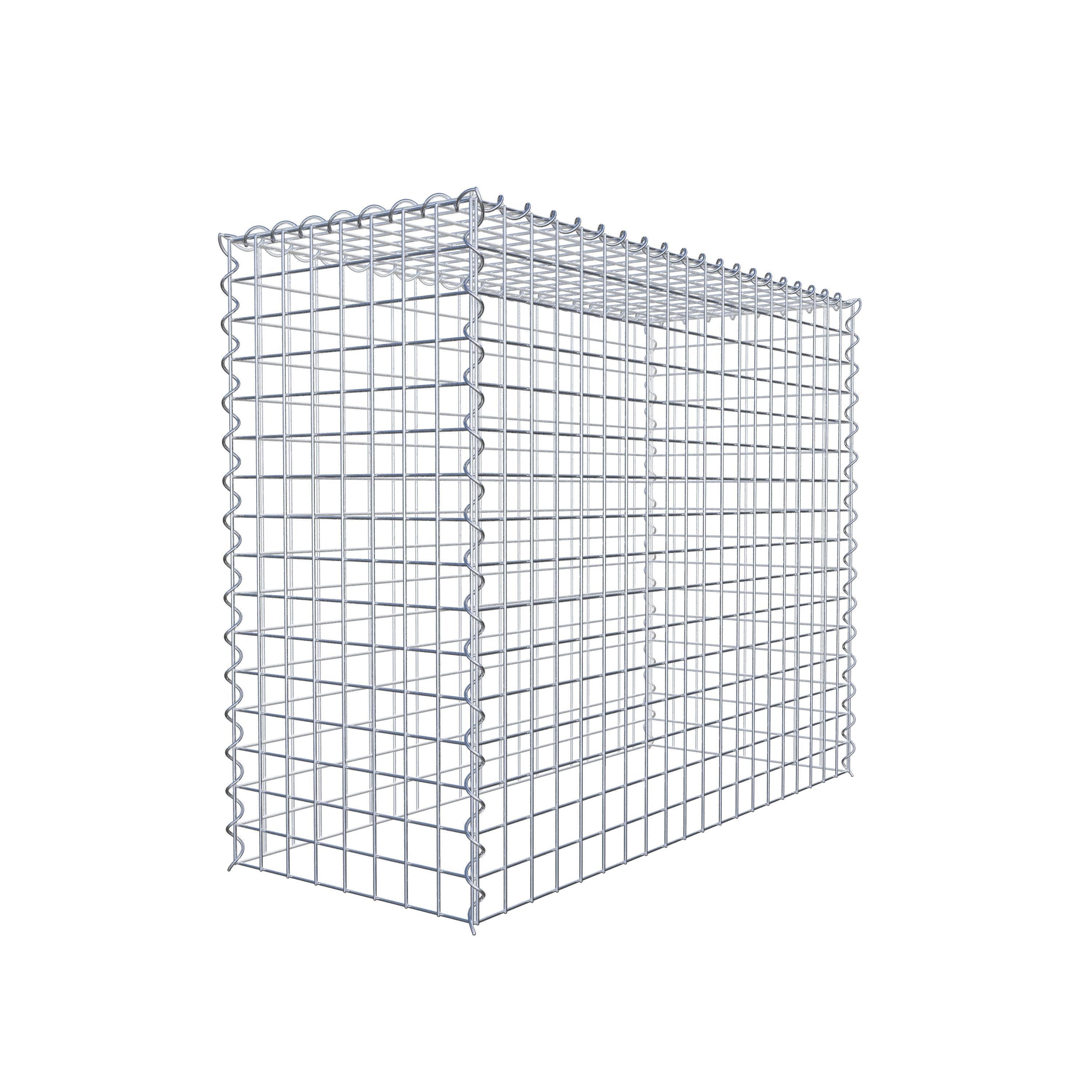 Gabião Tipo 3 100 cm x 80 cm x 40 cm (C x A x P), malhagem 5 cm x 5 cm, espiral