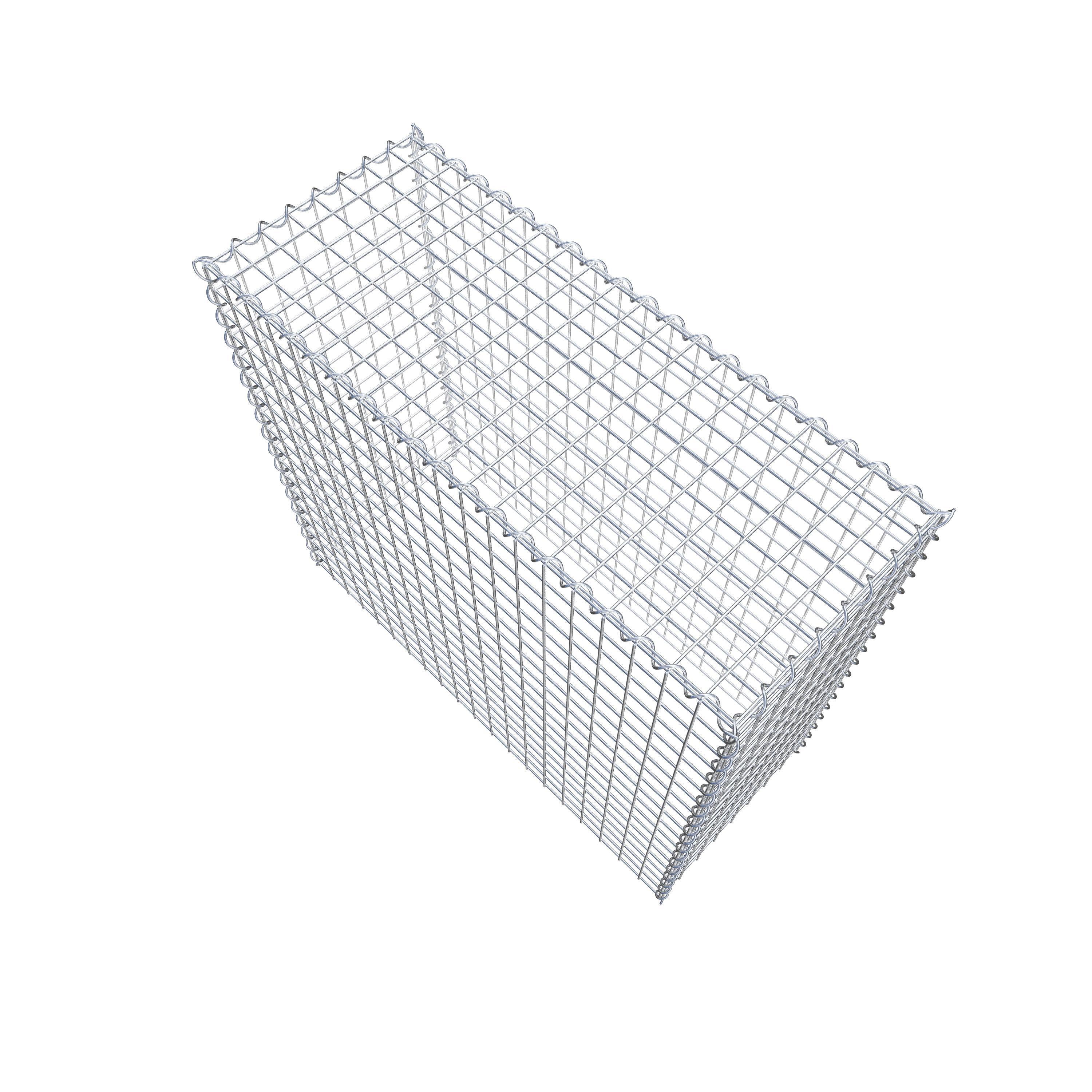 Gabião Tipo 3 100 cm x 90 cm x 40 cm (C x A x P), malhagem 5 cm x 5 cm, espiral