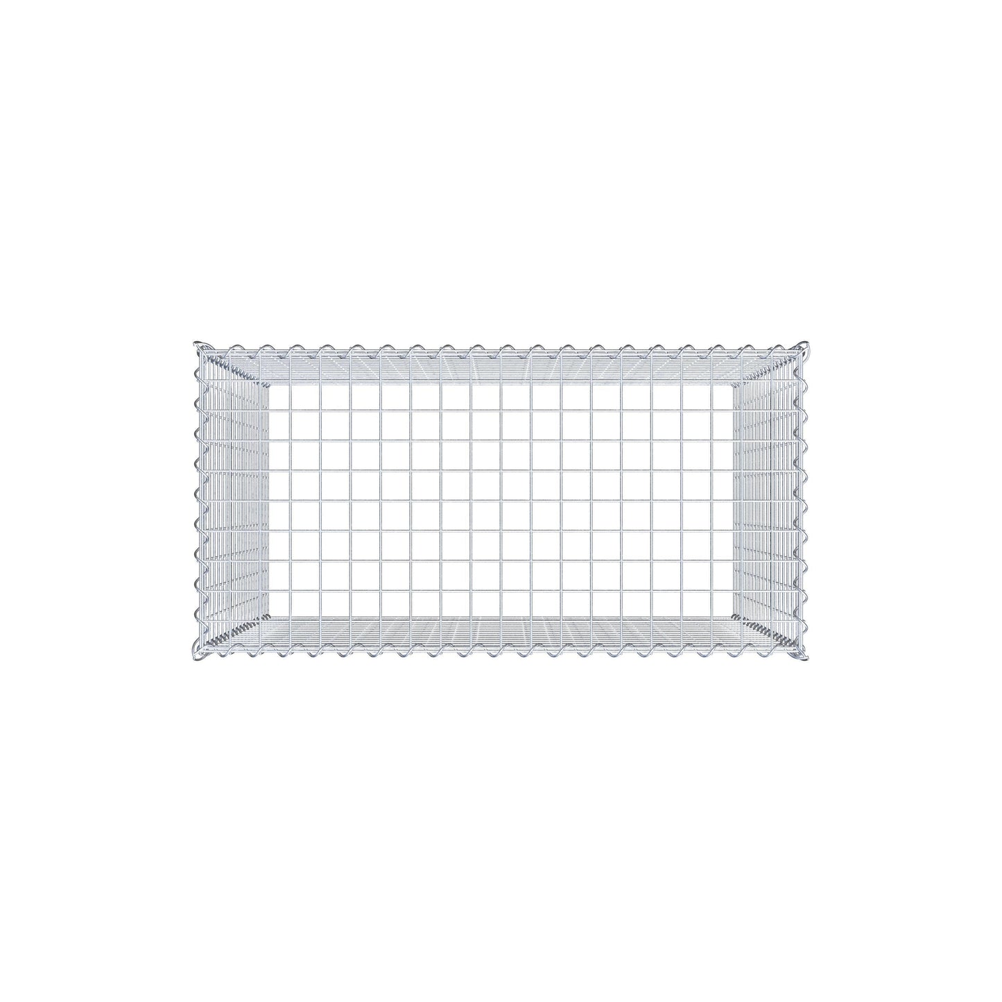 Add-on schanskorf type 3 100 cm x 90 cm x 50 cm (L x H x D), maaswijdte 5 cm x 5 cm, spiraalvormig