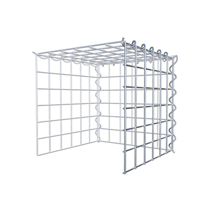 Grown-on gabion type 4 30 cm x 30 cm x 30 cm (L x H x D), mesh size 5 cm x 5 cm, spiral