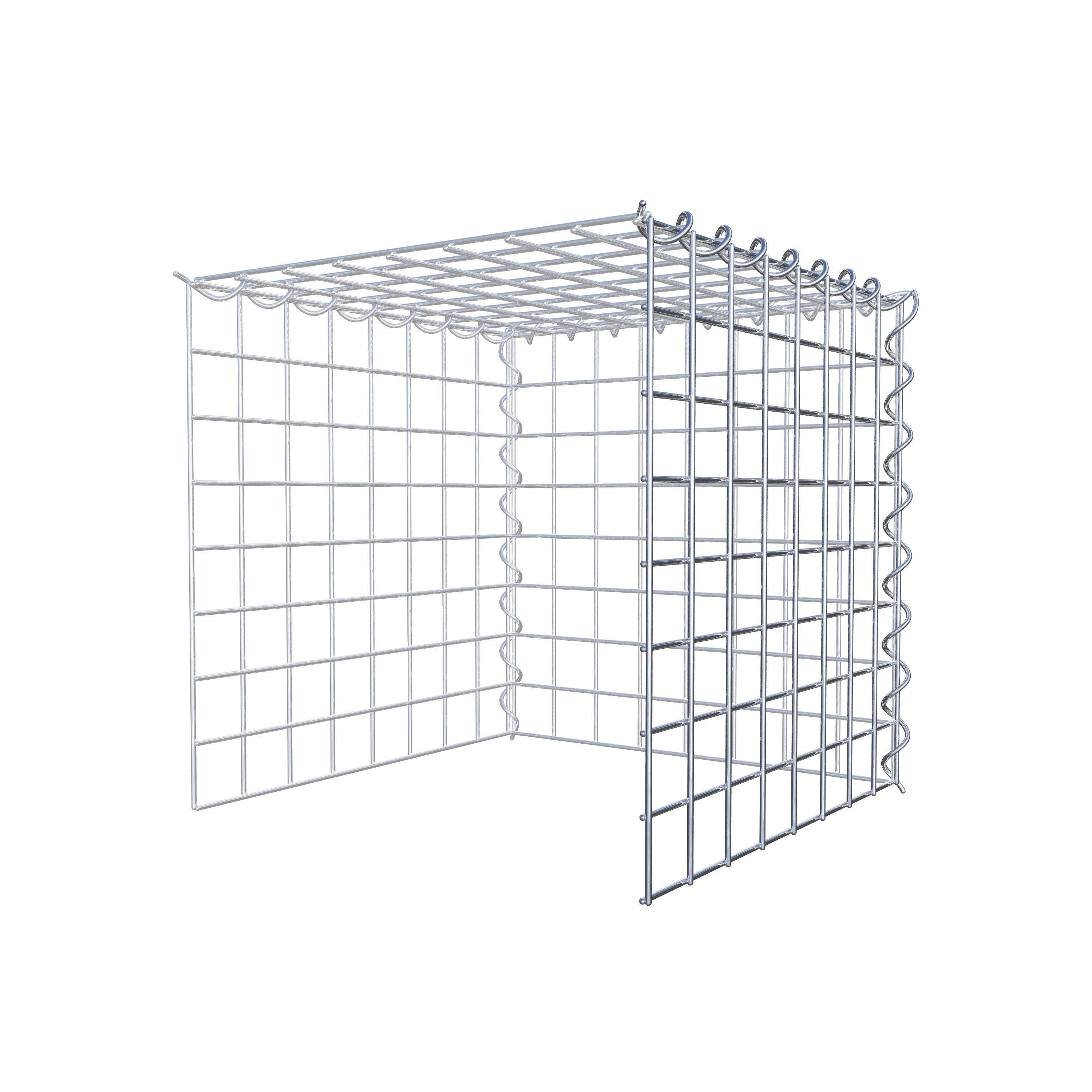 Grown-on gabion type 4 40 cm x 40 cm x 40 cm (L x H x D), mesh size 5 cm x 5 cm, spiral