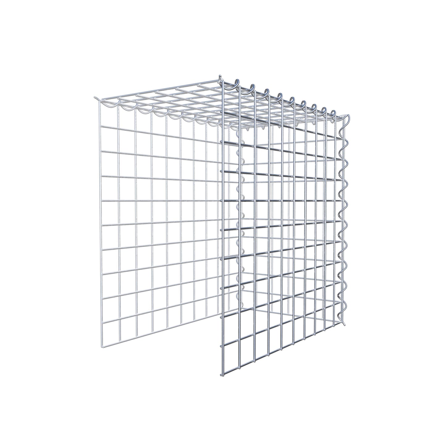 Grown-on gabion type 4 50 cm x 50 cm x 30 cm (L x H x D), mesh size 5 cm x 5 cm, spiral