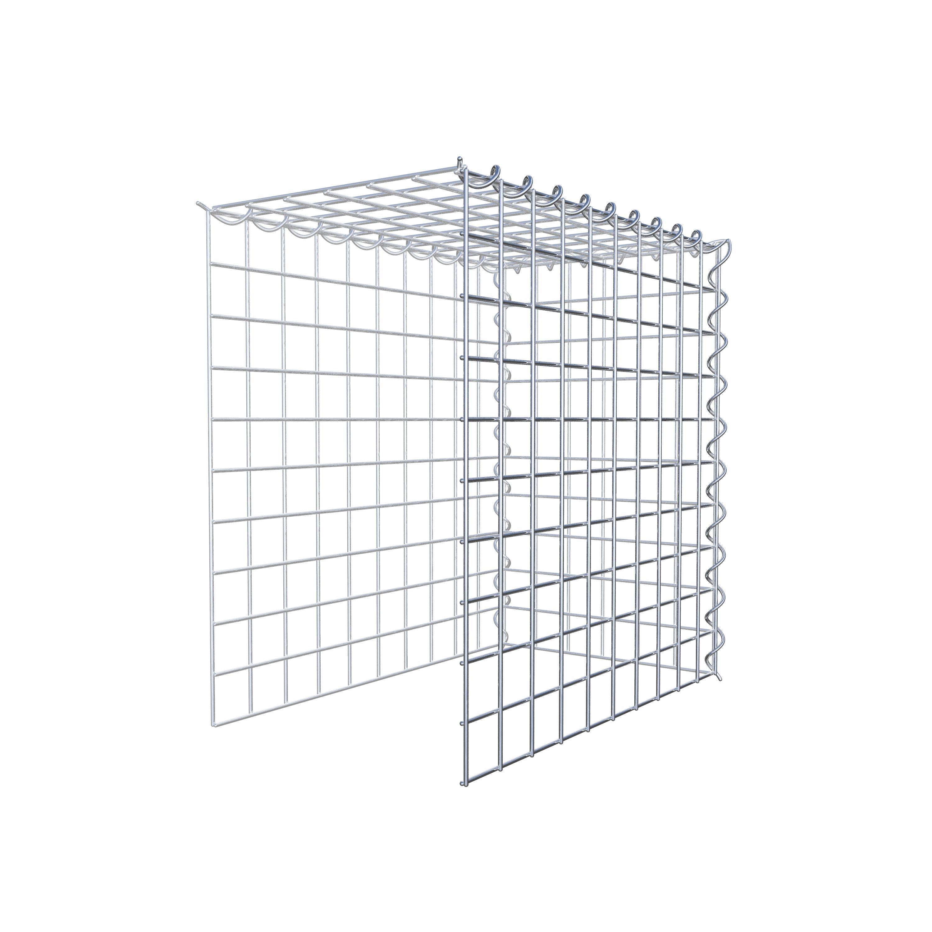 Gabião tipo 4 50 cm x 50 cm x 30 cm (C x A x P), malhagem 5 cm x 5 cm, espiral