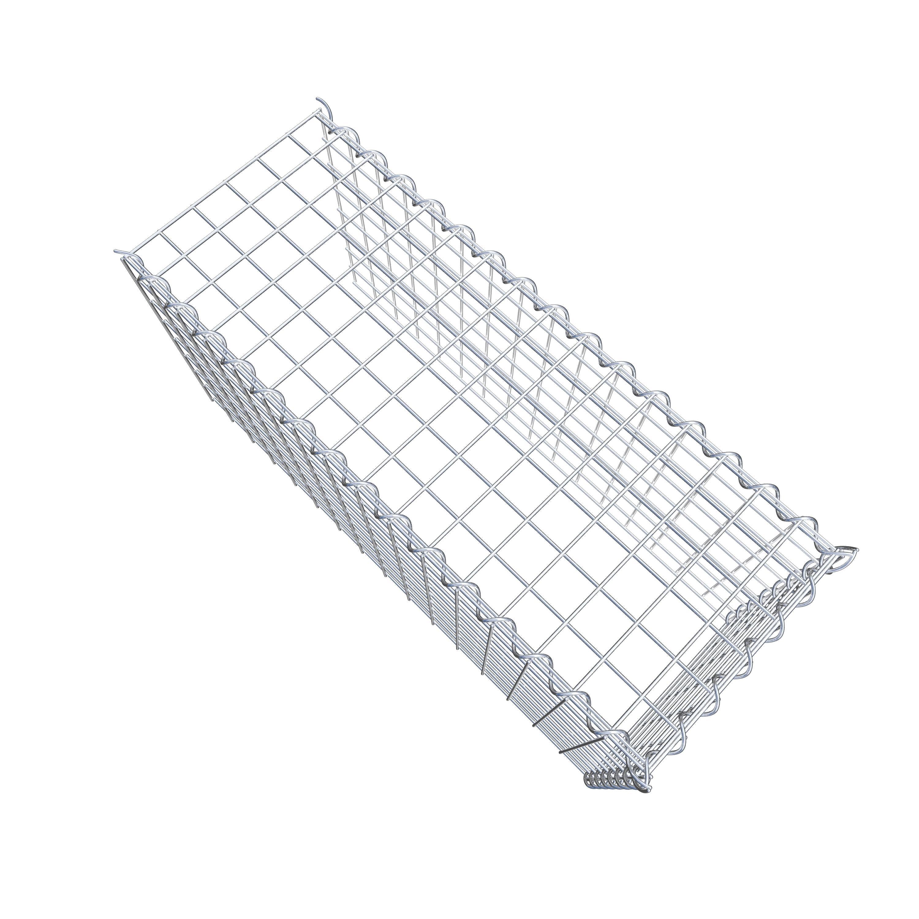 Grown-on gabion type 4 80 cm x 40 cm x 30 cm (L x H x D), mesh size 5 cm x 5 cm, spiral