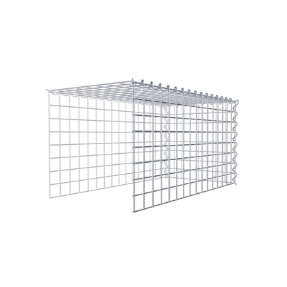 Gabion rapporté type 4 80 cm x 40 cm x 40 cm (L x H x P), mailles 5 cm x 5 cm, spirale