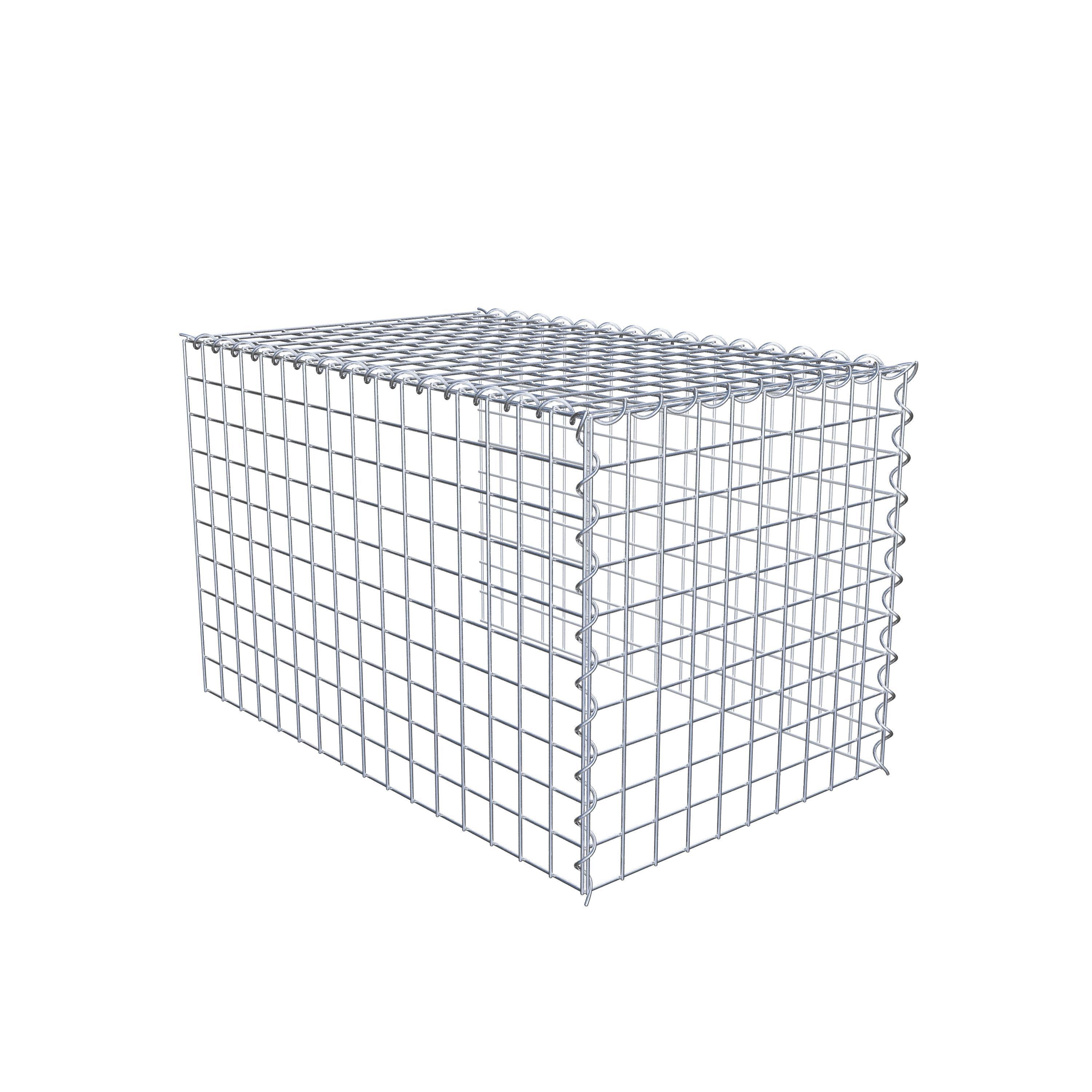 Grown-on gabion type 4 80 cm x 50 cm x 50 cm (L x H x D), mesh size 5 cm x 5 cm, spiral