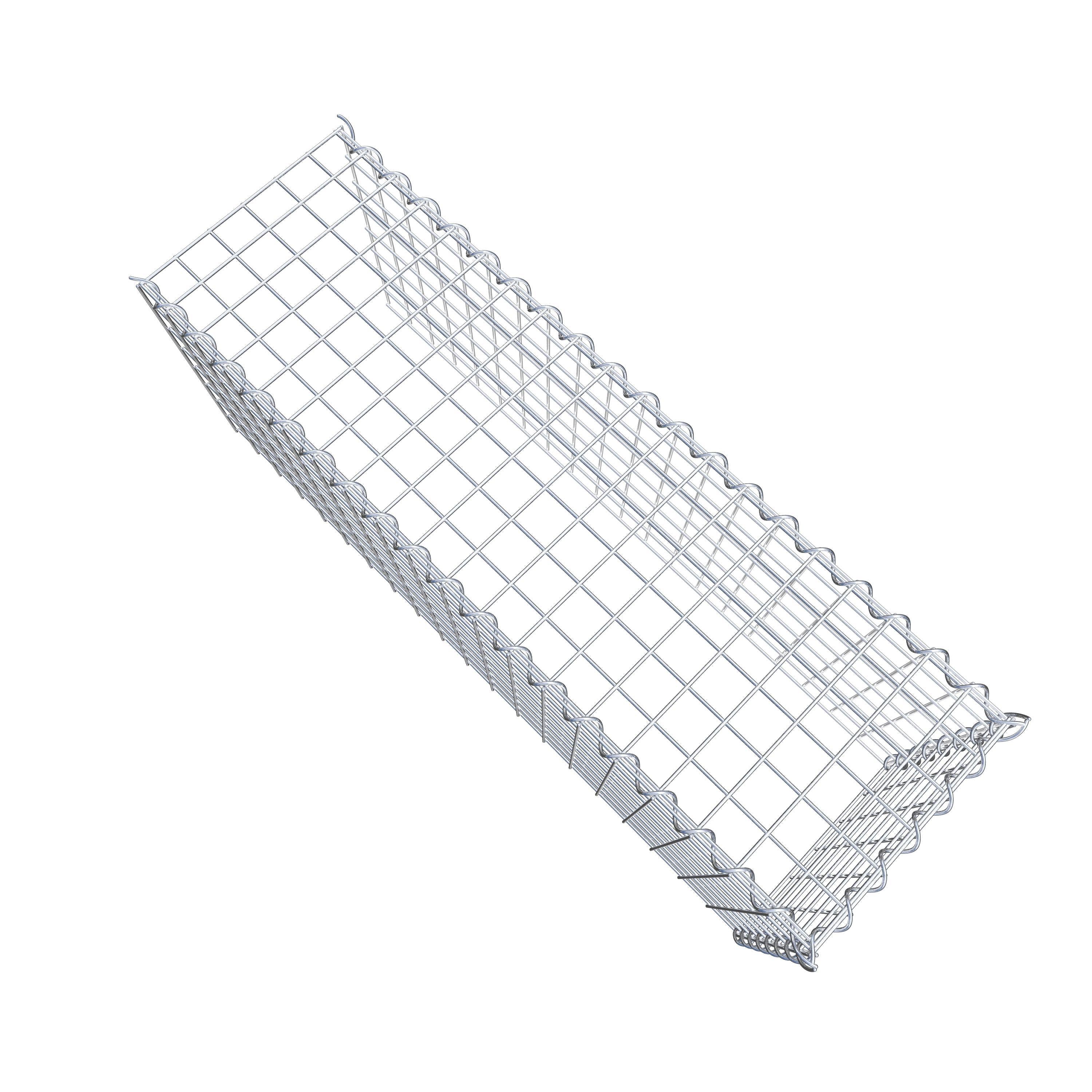 Grown-on gabion type 4 100 cm x 40 cm x 30 cm (L x H x D), mesh size 5 cm x 5 cm, spiral