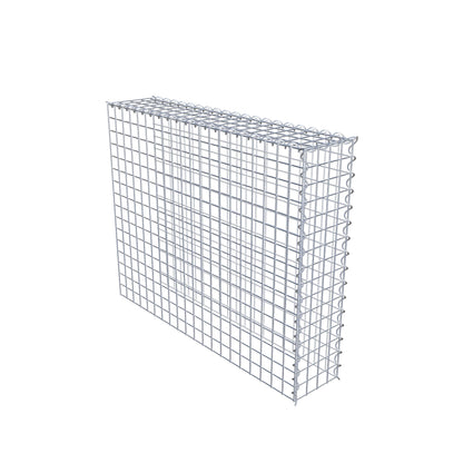 Gabion rapporté type 4 100 cm x 80 cm x 20 cm (L x H x P), mailles 5 cm x 5 cm, spirale