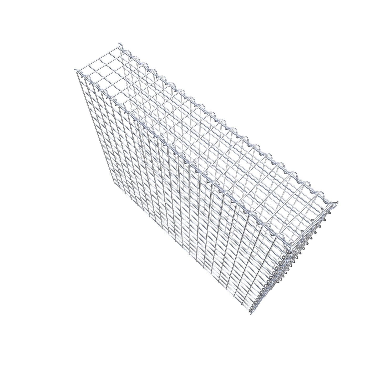 Gabion rapporté type 4 100 cm x 80 cm x 20 cm (L x H x P), mailles 5 cm x 5 cm, spirale