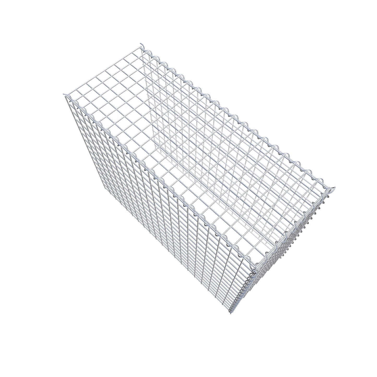 Gabion rapporté type 4 100 cm x 80 cm x 40 cm (L x H x P), mailles 5 cm x 5 cm, spirale