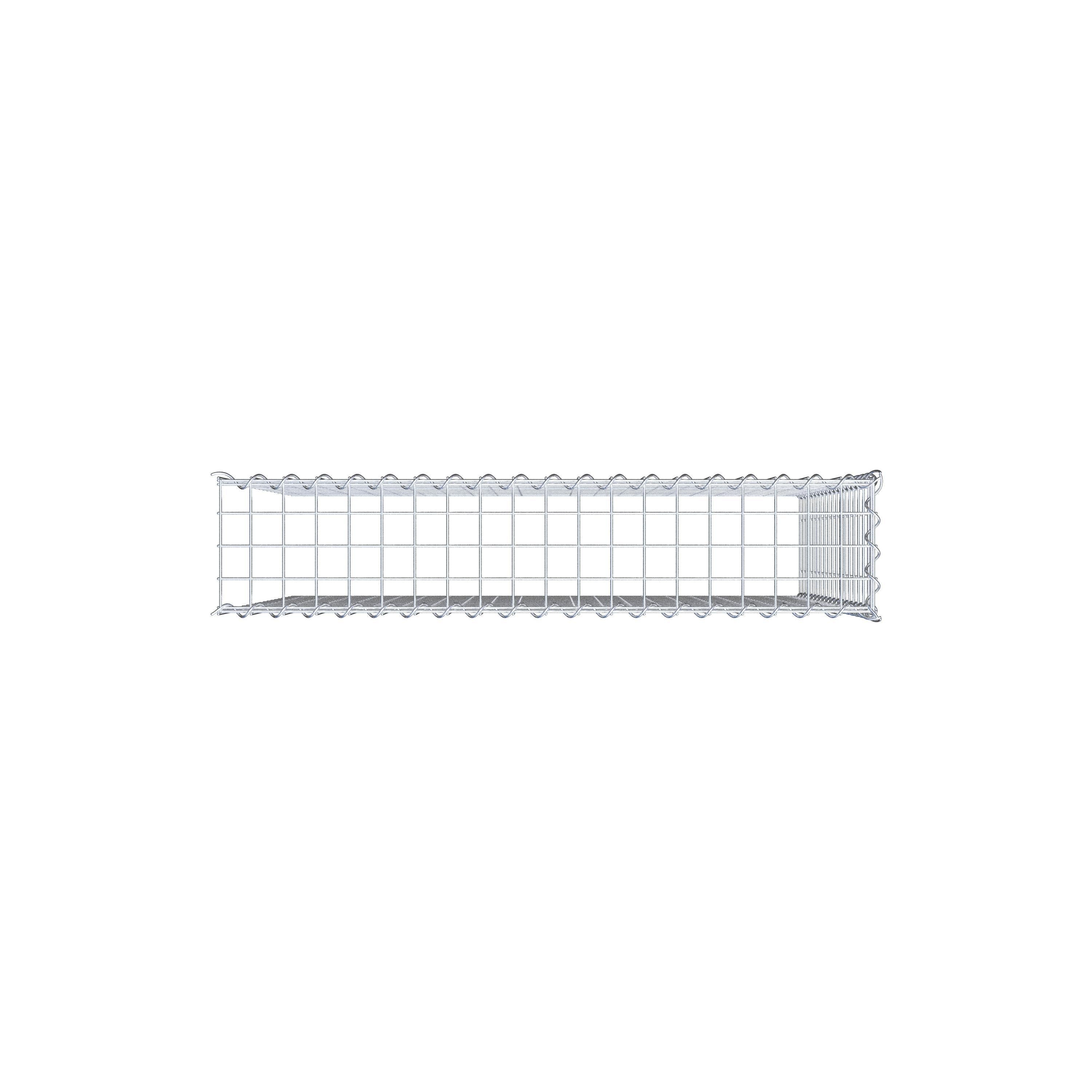 Gabião tipo 4 100 cm x 90 cm x 20 cm (C x A x P), malhagem 5 cm x 5 cm, espiral