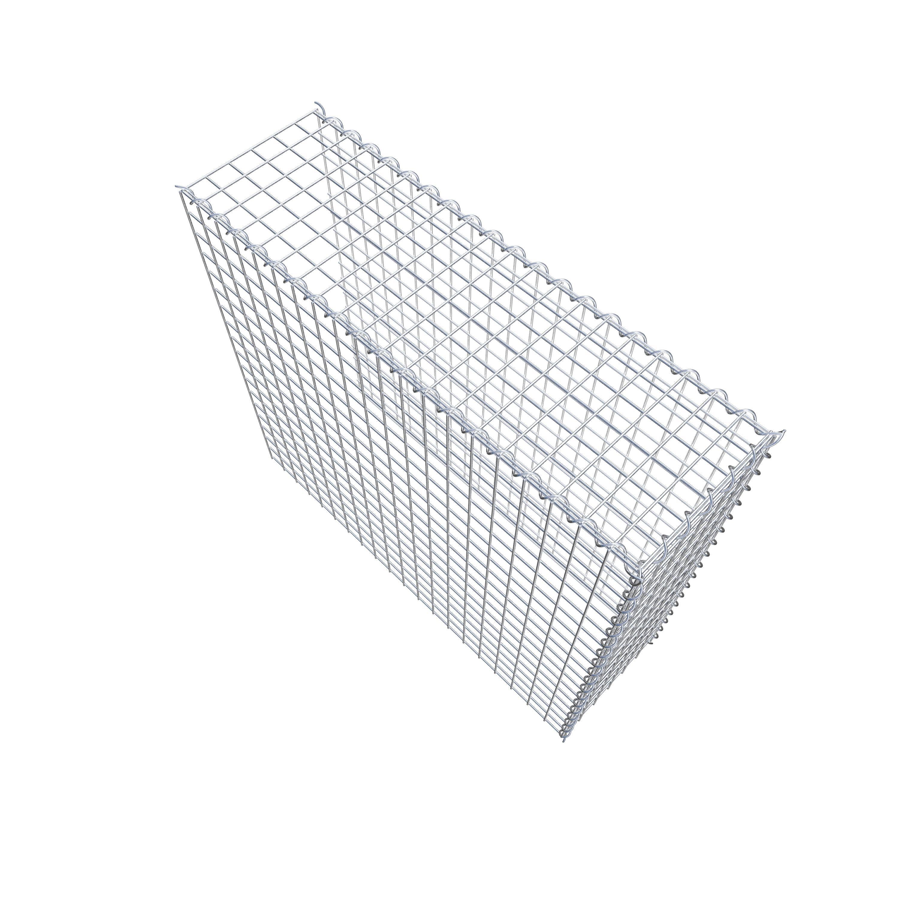 Grown-on gabion type 4 100 cm x 90 cm x 30 cm (L x H x D), mesh size 5 cm x 5 cm, spiral