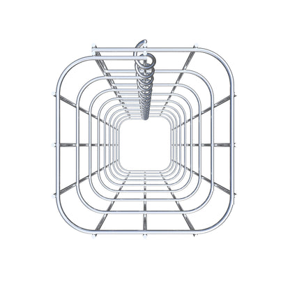 Schanskorfzuil vierkant 17 cm x 17 cm, 80 cm hoog, MW 5 cm x 10 cm