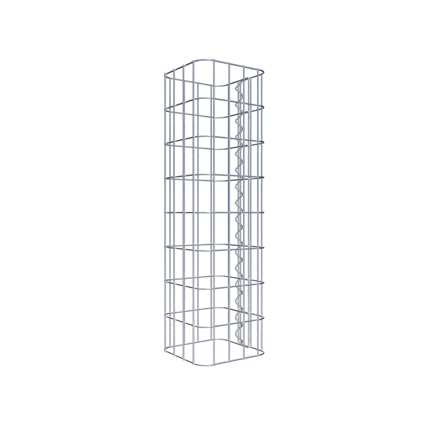 Colonne de gabion carrée 22 cm x 22 cm, hauteur 80 cm, MW 5 cm x 10 cm