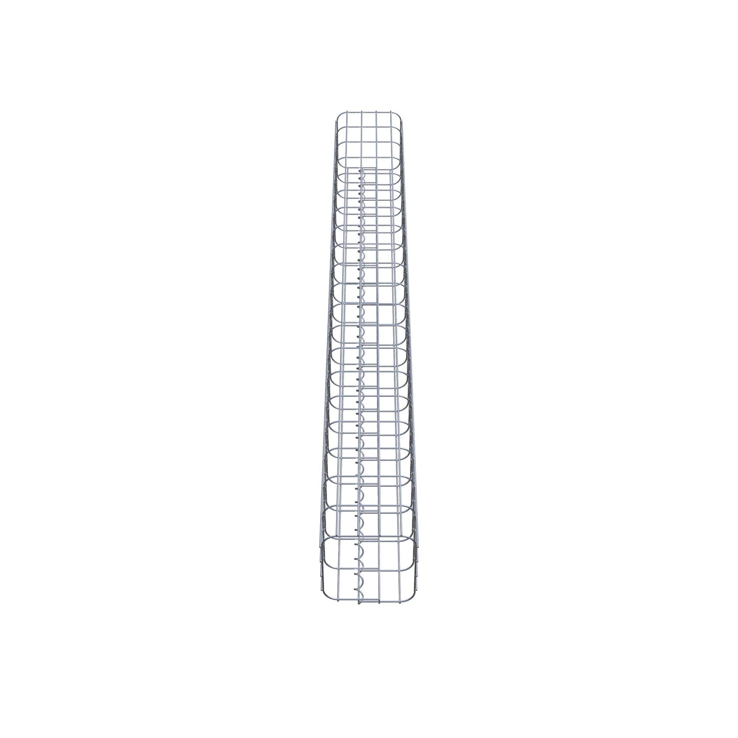 Colonne de gabion carrée 22 cm x 22 cm, 200 cm de hauteur, MW 5 cm x 10 cm