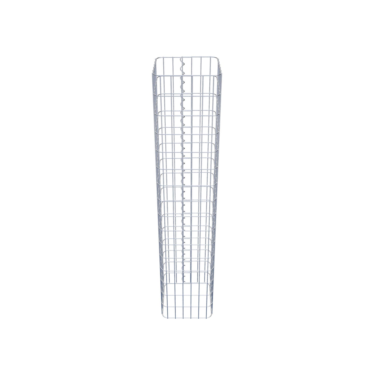 Colonne de gabion carrée 32 cm x 32 cm, 160 cm de hauteur, MW 5 cm x 10 cm