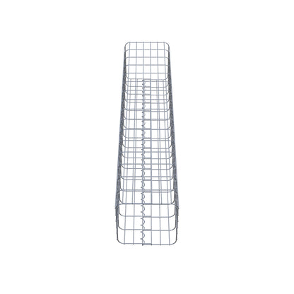 Colonne de gabion carrée 32 cm x 32 cm, 160 cm de hauteur, MW 5 cm x 10 cm