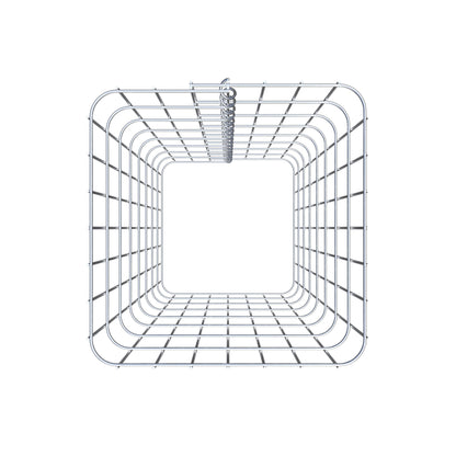 Schanskorfzuil, hoekig 37 cm x 37 cm, 80 cm hoog, MW 5 cm x 10 cm