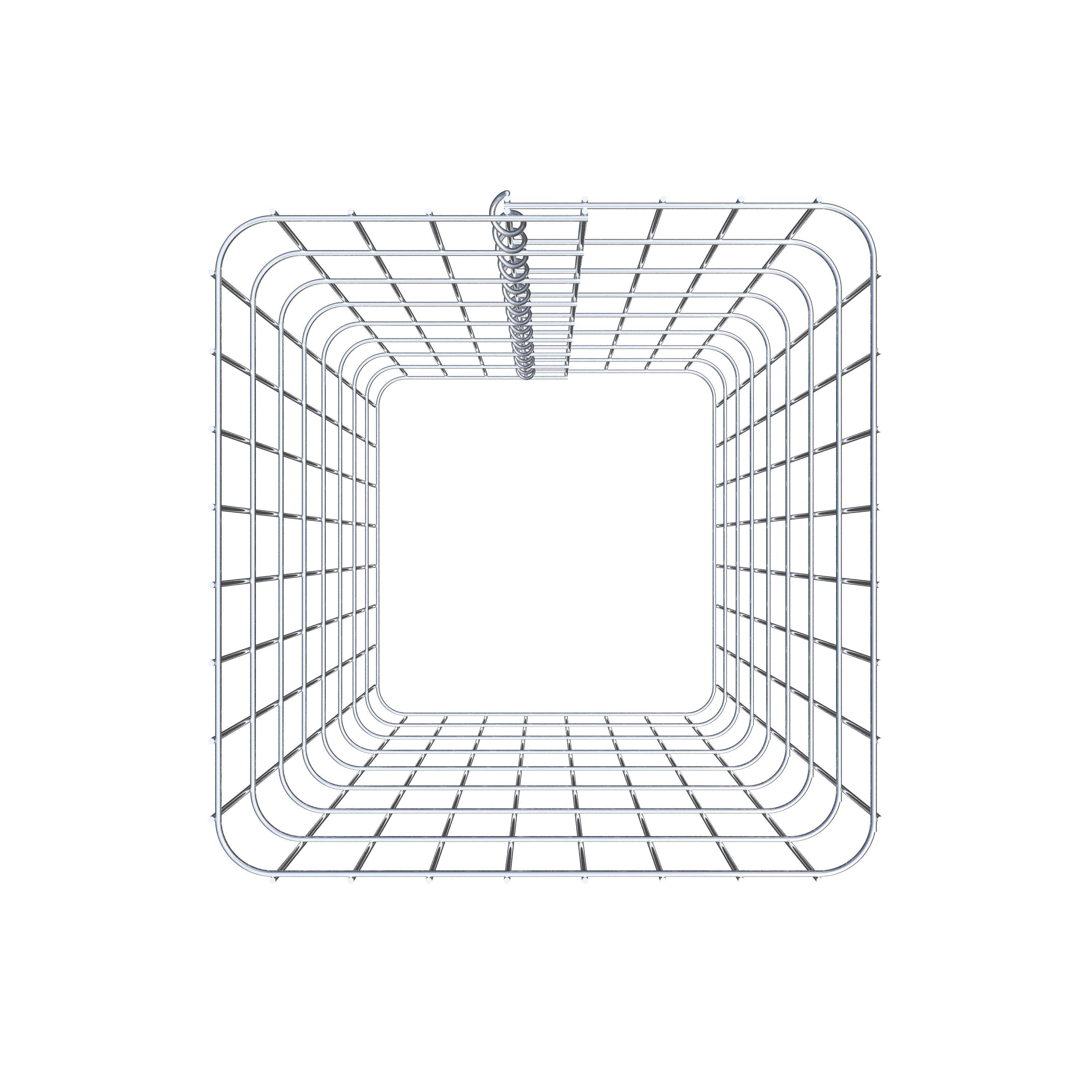 Gabionensäule eckig 42  cm x 42  cm, 80 cm Höhe, MW 5 cm x 10 cm