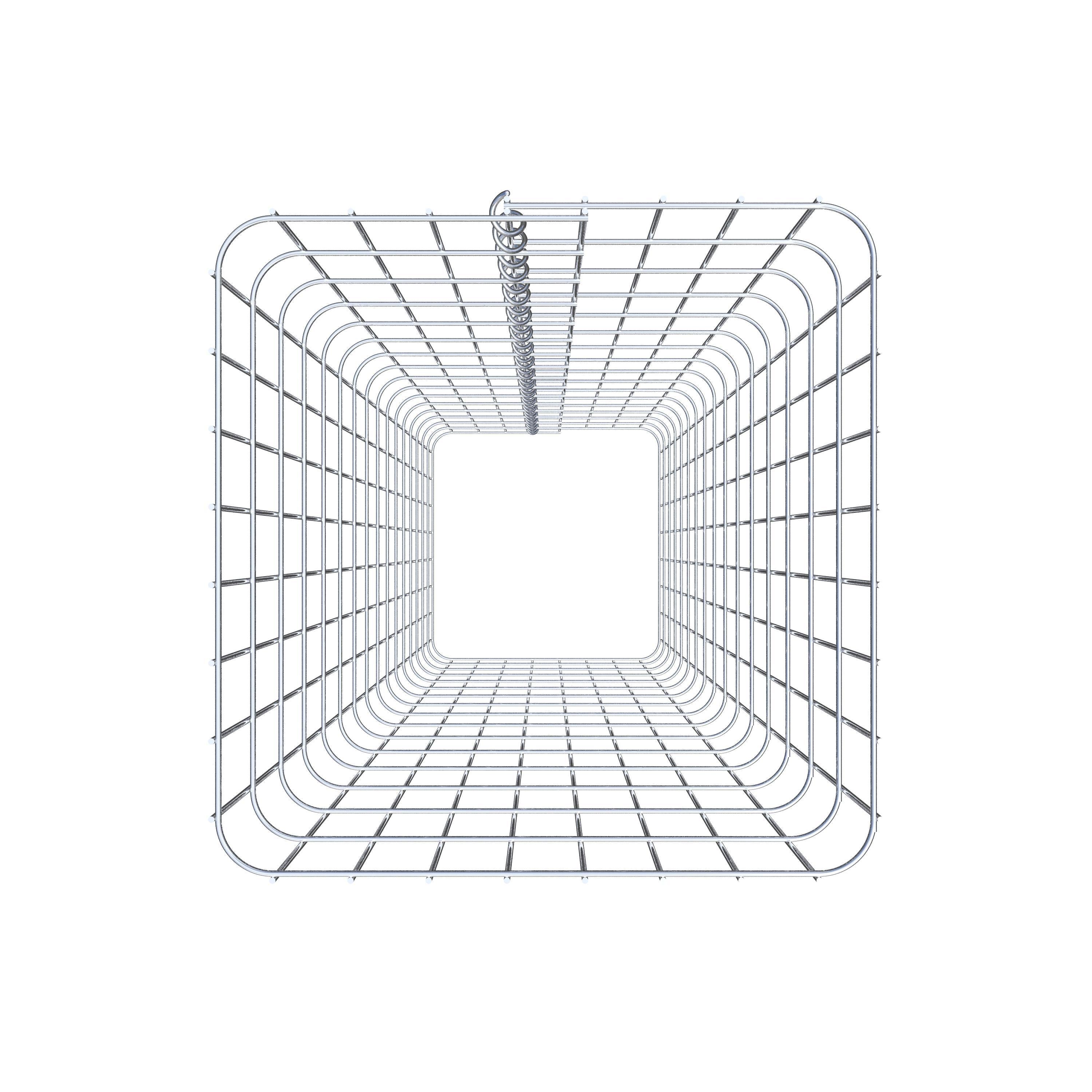 Gabionensäule eckig 42  cm x 42  cm, 160 cm Höhe, MW 5 cm x 10 cm