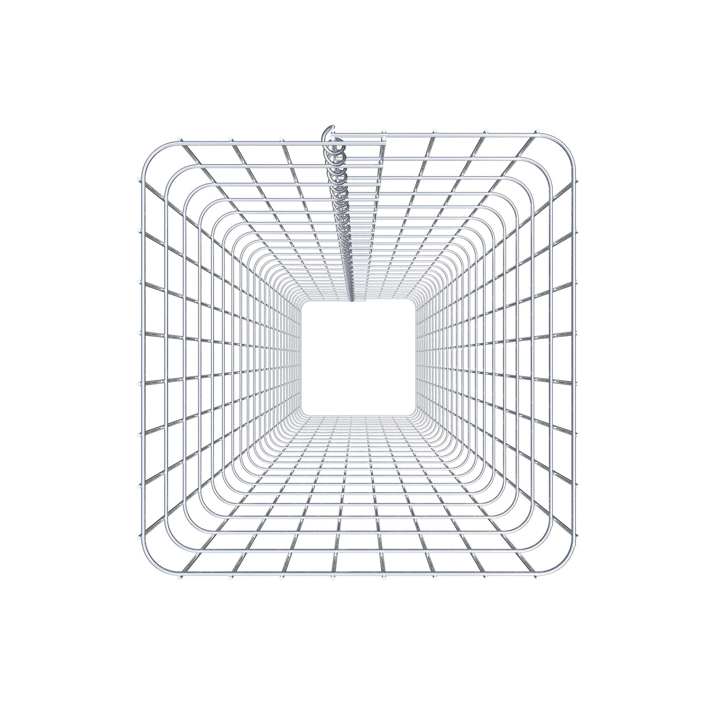 Schanskorfkolom hoekig 42 cm x 42 cm, 230 cm hoog, MW 5 cm x 10 cm