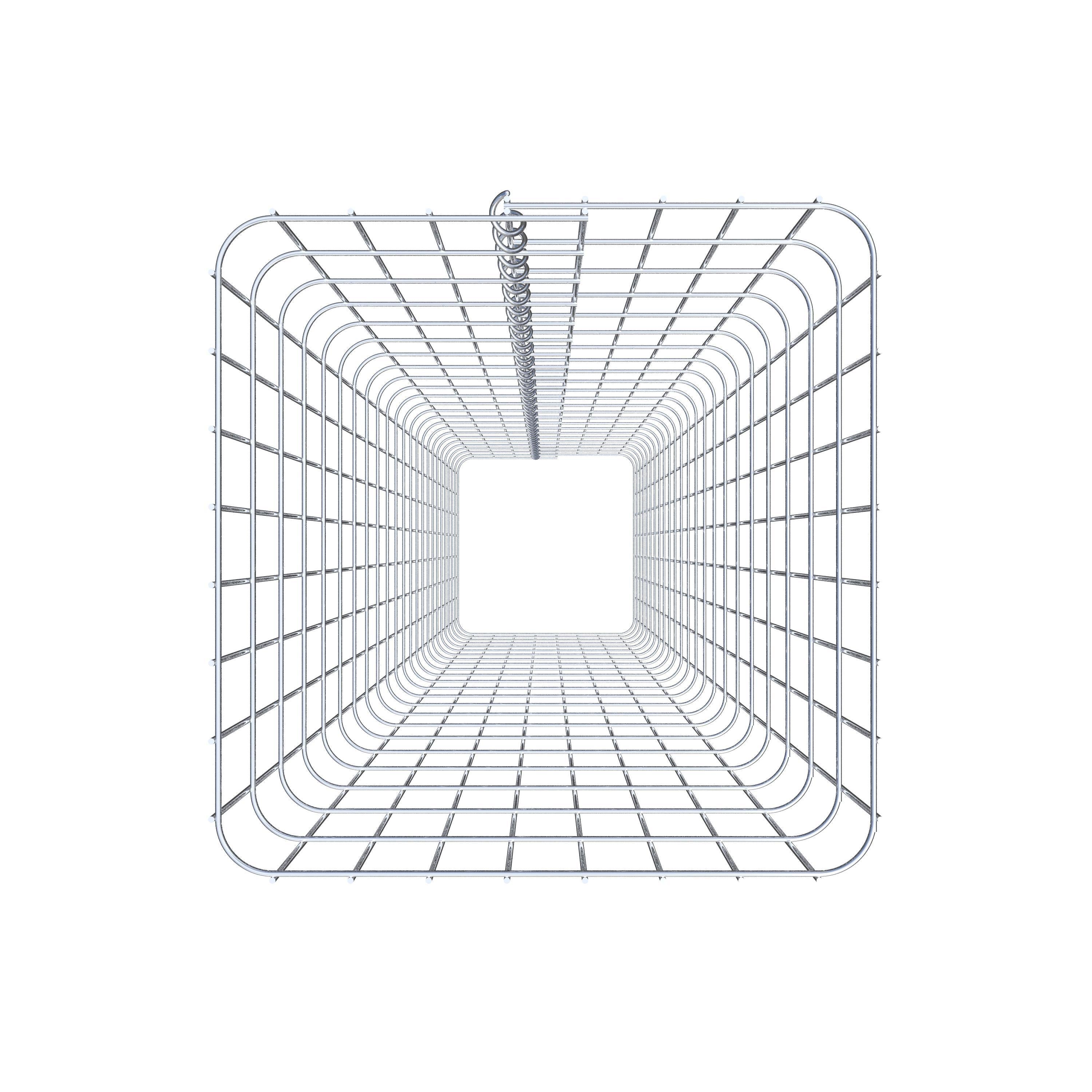 Gabionsøjle firkantet 42 cm x 42 cm, 230 cm højde, MW 5 cm x 10 cm