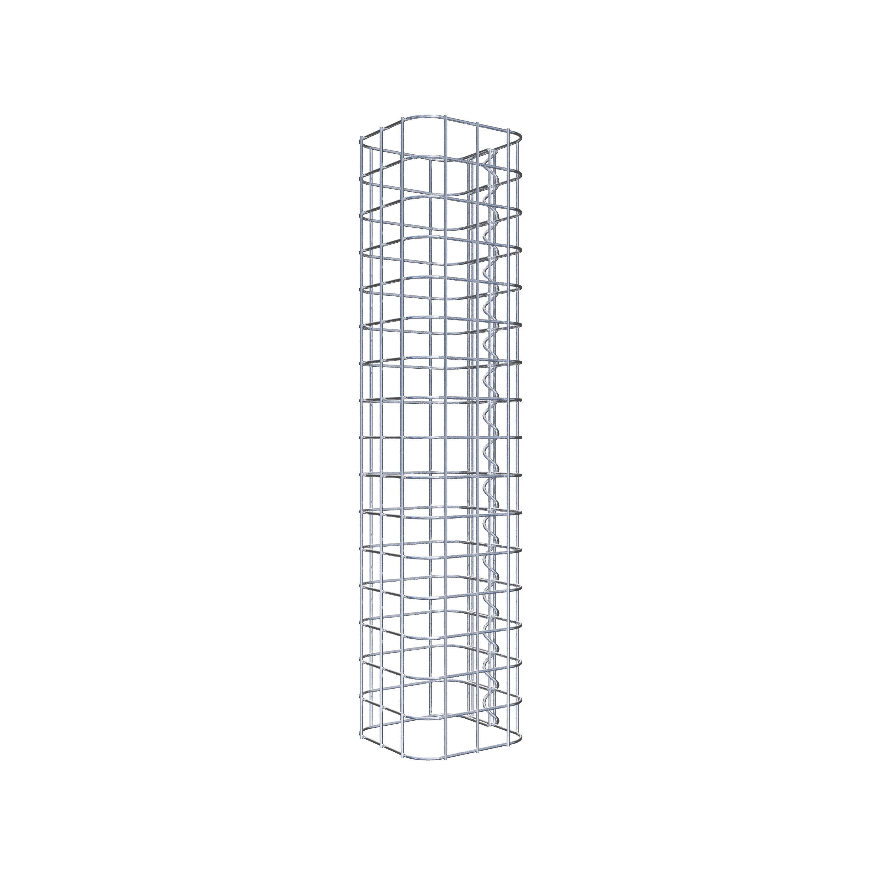 Gabionensäule eckig 17 cm x 17 cm, 80 cm Höhe, MW 5 cm x 5 cm