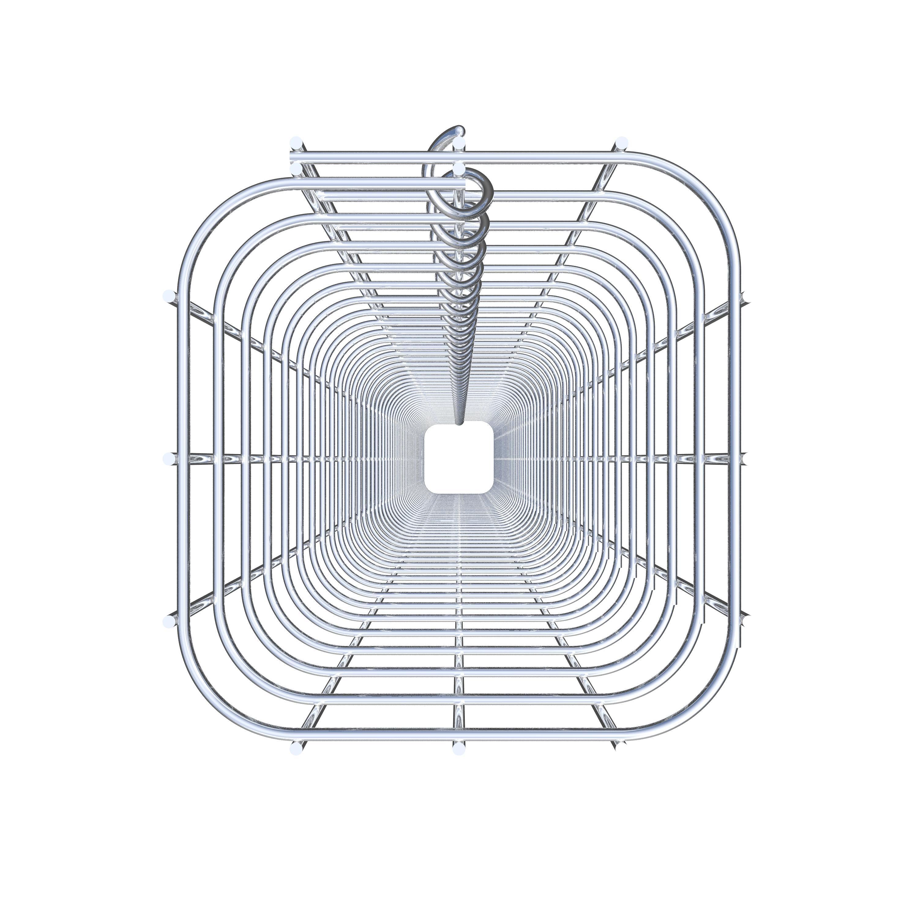 Gabionensäule eckig 17  cm x 17  cm, 230 cm Höhe, MW 5 cm x 5 cm