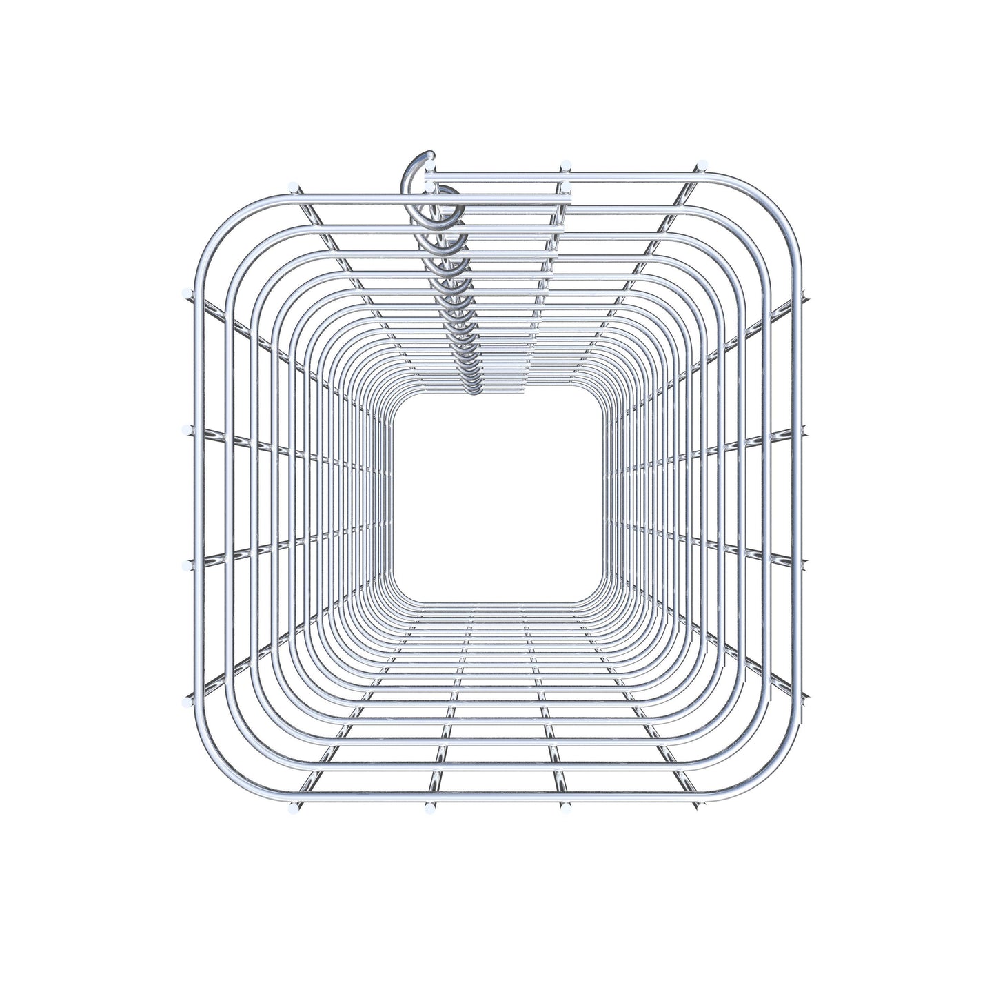 Colonne de gabion carrée 22 cm x 22 cm, hauteur 80 cm, MW 5 cm x 5 cm