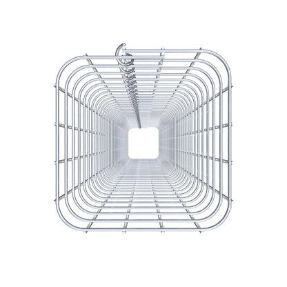 Gabionensäule eckig 22  cm x 22  cm, 200 cm Höhe, MW 5 cm x 5 cm