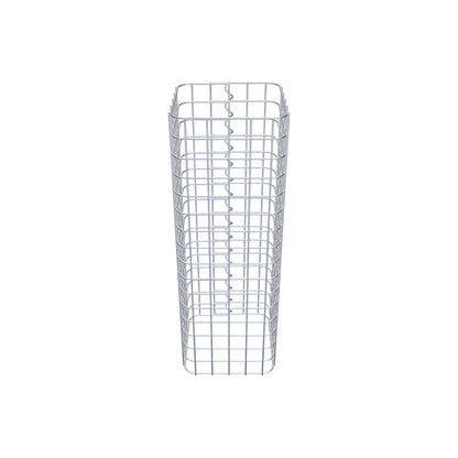 Colonne de gabion carrée 27 cm x 27 cm, hauteur 80 cm, MW 5 cm x 5 cm