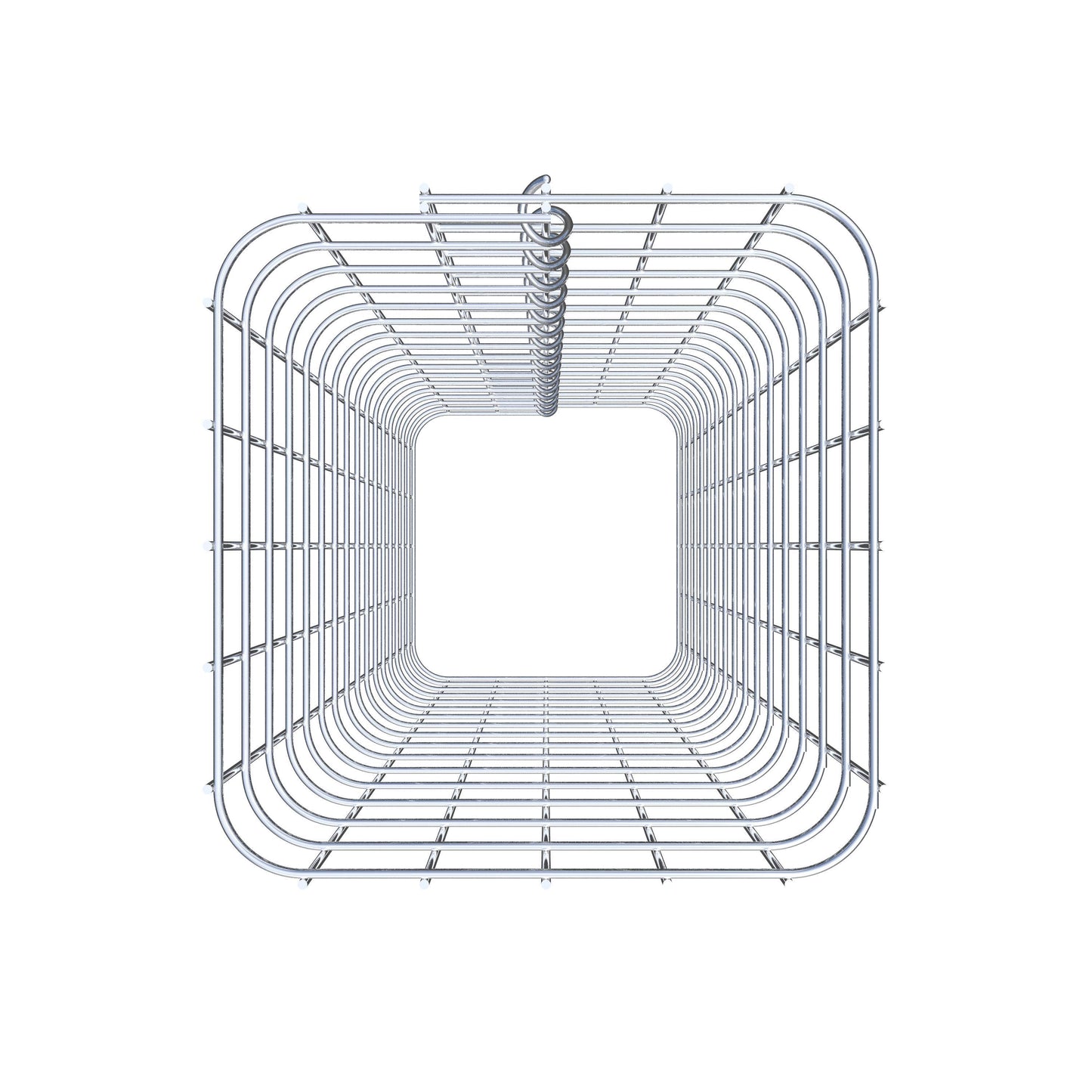 Colonne de gabion carrée 27 cm x 27 cm, hauteur 80 cm, MW 5 cm x 5 cm