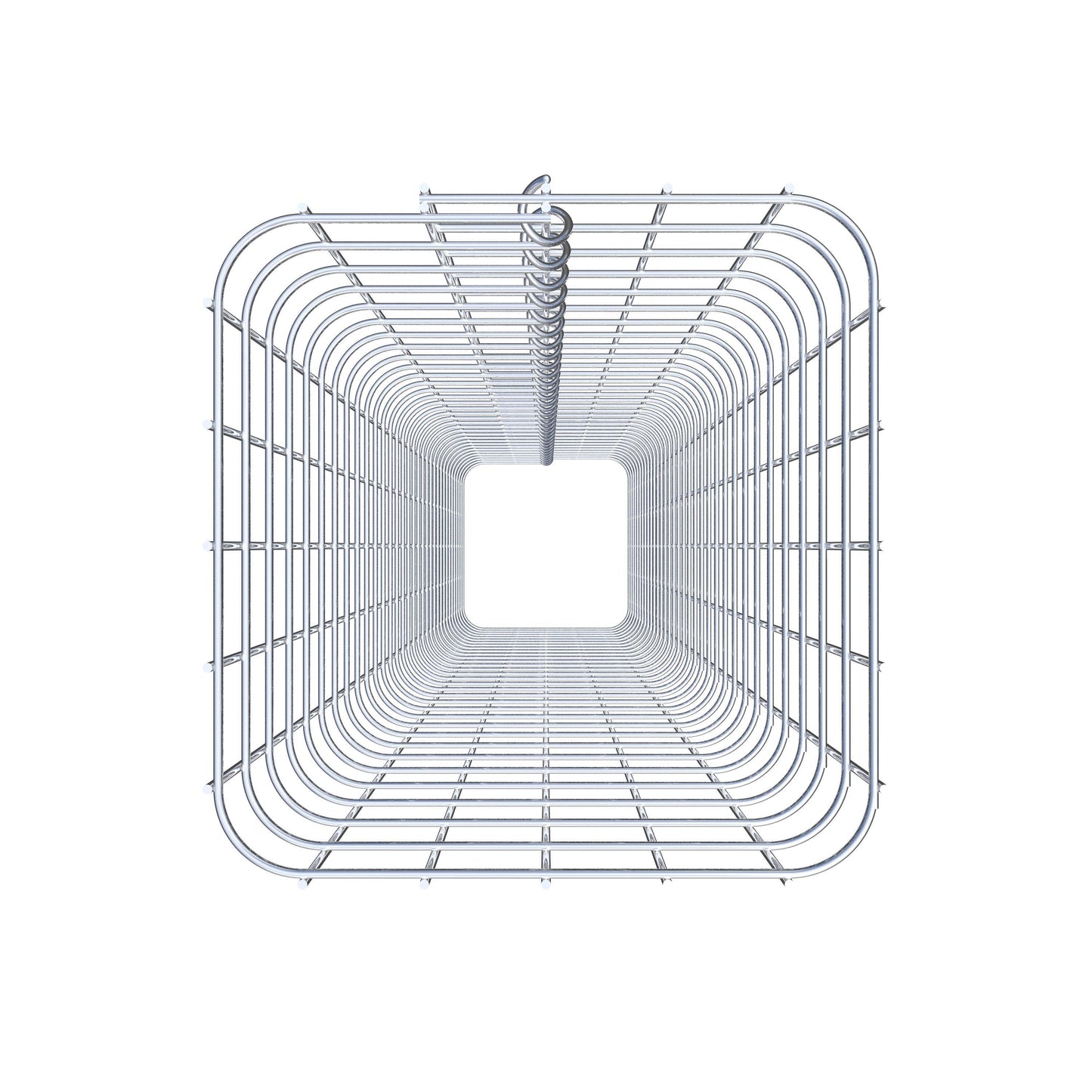 Schanskorfzuil hoekig 27 cm x 27 cm, 160 cm hoog, MW 5 cm x 5 cm
