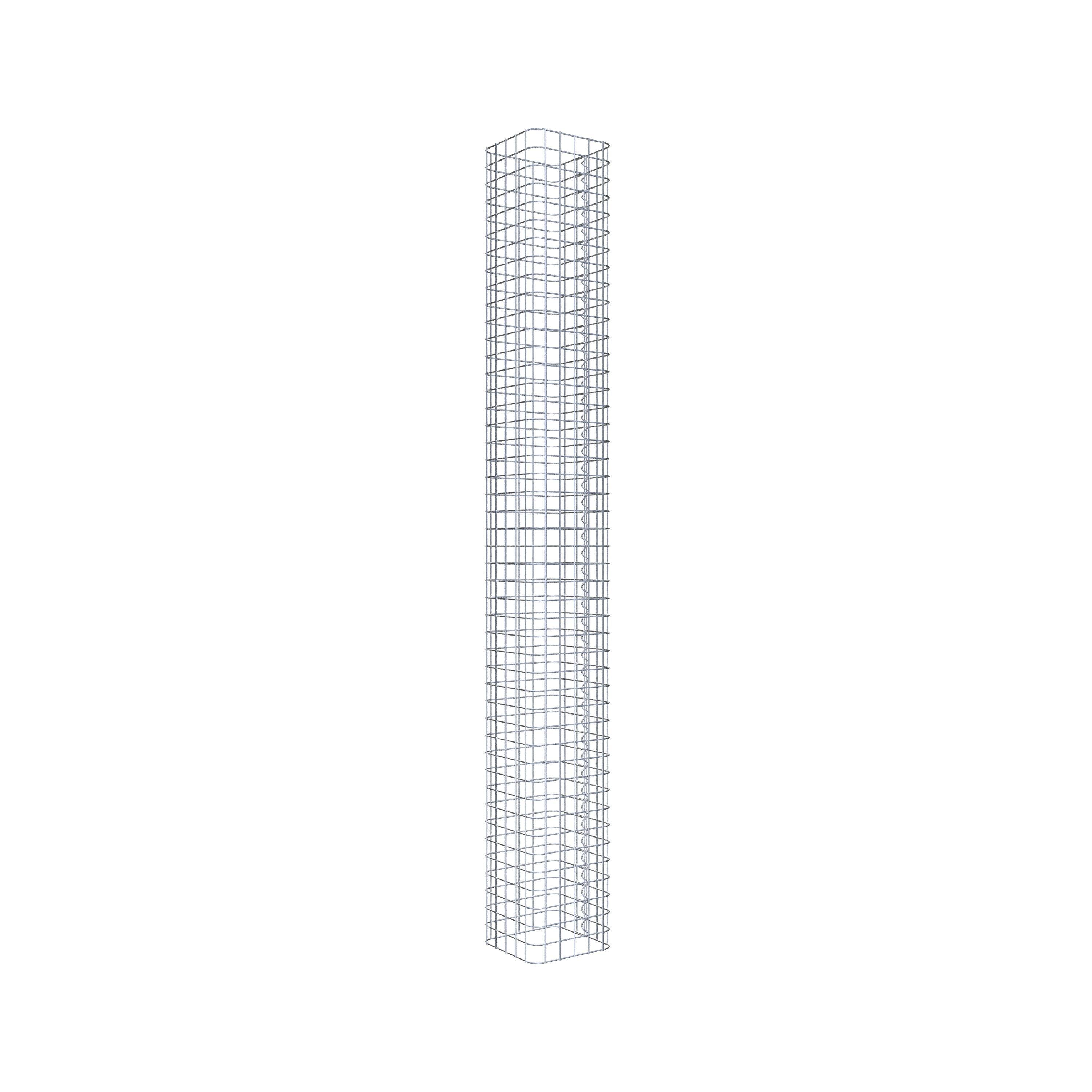 Gabion column square 27 cm x 27 cm, 230 cm high, MW 5 cm x 5 cm