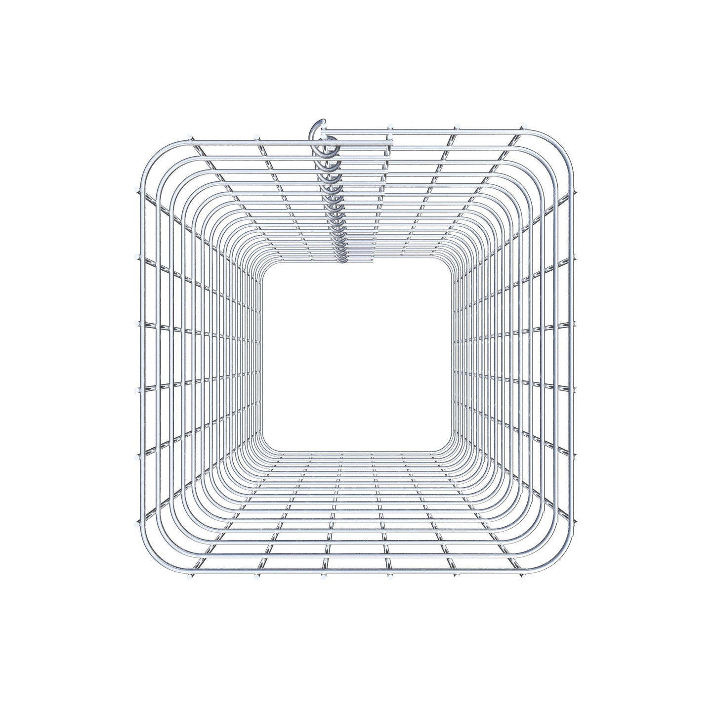 Schanskorfzuil, hoekig 32 cm x 32 cm, 80 cm hoog, MW 5 cm x 5 cm