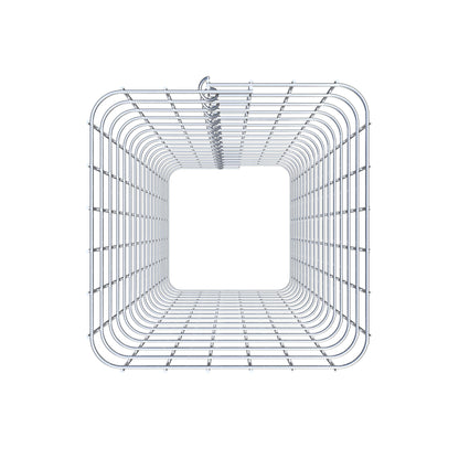 Schanskorfzuil, hoekig 32 cm x 32 cm, 80 cm hoog, MW 5 cm x 5 cm