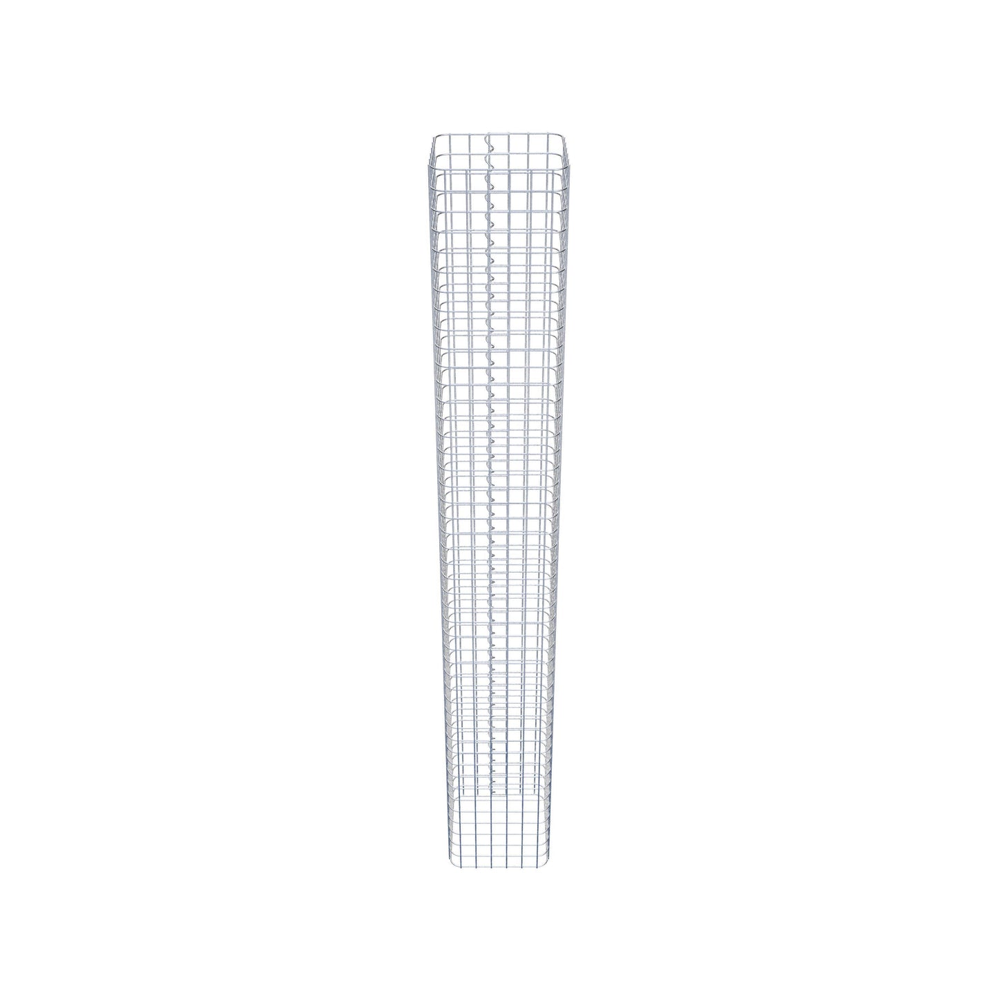 Colonne de gabion carrée 32 cm x 32 cm, 230 cm de hauteur, MW 5 cm x 5 cm