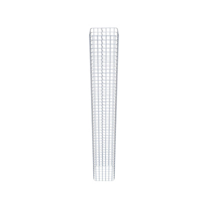 Colonne de gabion carrée 32 cm x 32 cm, 230 cm de hauteur, MW 5 cm x 5 cm
