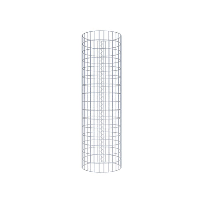 Gabion column around 47 cm diameter, 160 cm height, mesh size 5 cm x 10 cm