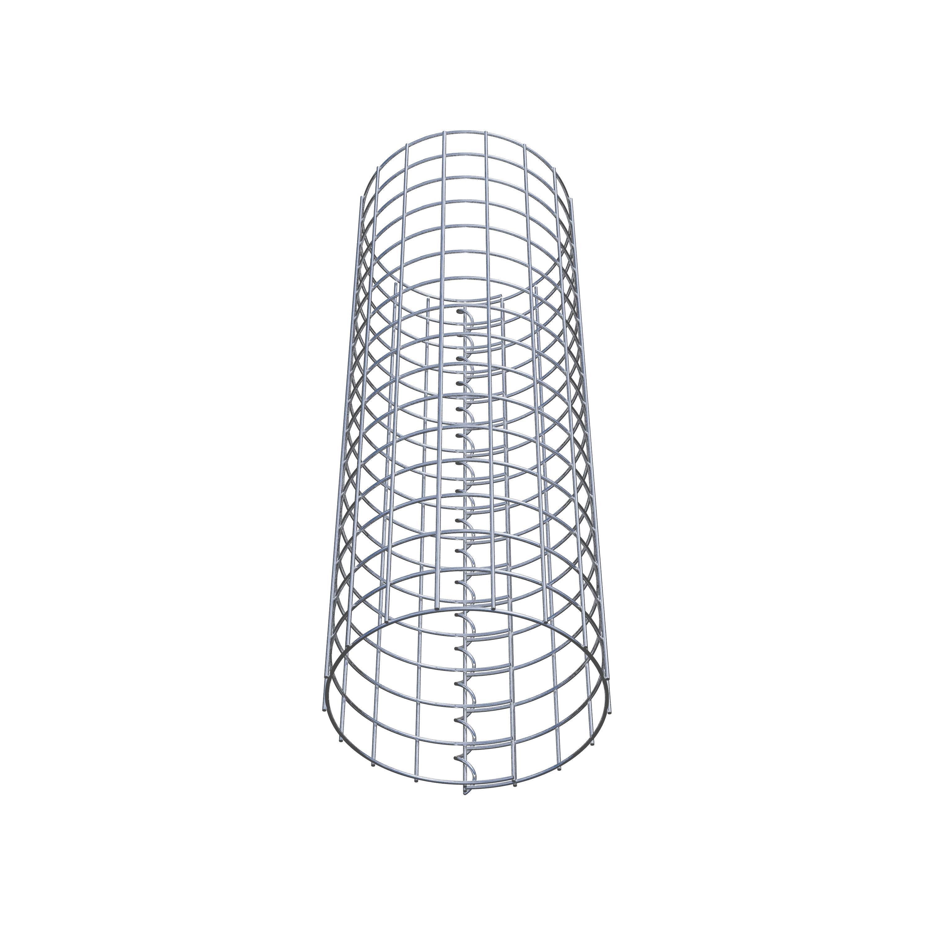 Gabionensäule rund 27  cm Durchmesser, 80  cm Höhe, Maschenweite 5 cm x 5 cm