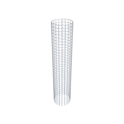 Columna de gaviones redonda 32 cm de diámetro, 160 cm de altura, malla 5 cm x 5 cm