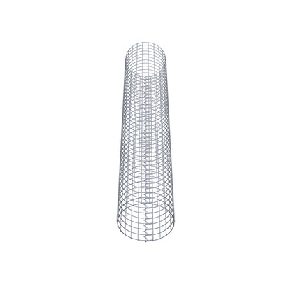 Gabionensäule rund 37  cm Durchmesser, 200  cm Höhe, Maschenweite 5 cm x 5 cm