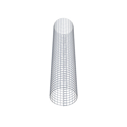 Colonna gabbionata rotonda 42 cm di diametro, 200 cm di altezza, maglia 5 cm x 5 cm