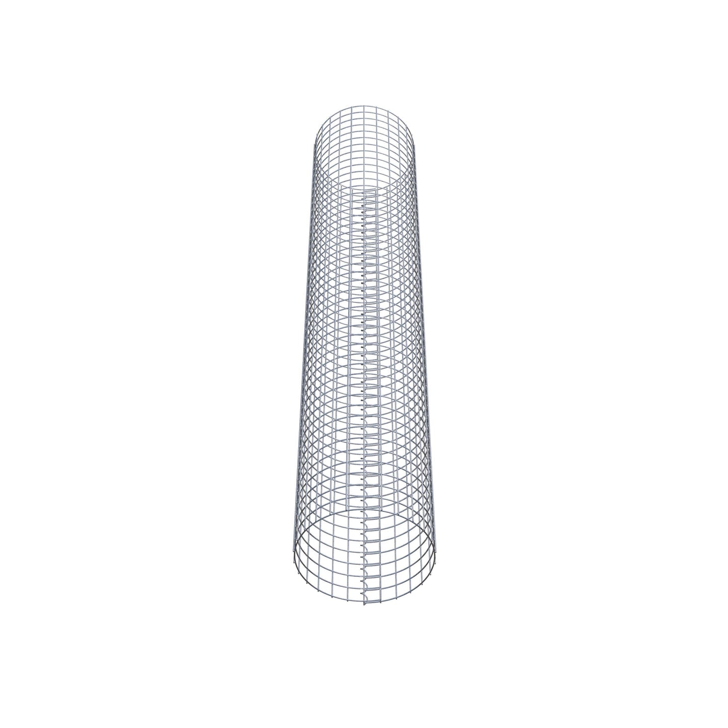 Colonne de gabion ronde 42 cm de diamètre, 230 cm de hauteur, maille 5 cm x 5 cm