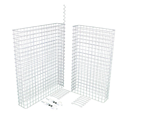 Gabionen Mülltonnenbox Anbauelement - Erweiterung für 60-120 l Mülltonnen, 115 cm Höhe