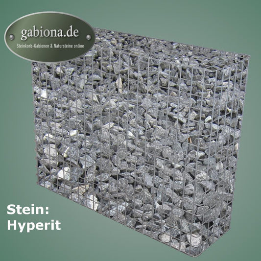 Gabbione zincato a caldo 102 cm x 82 cm x 32 cm, maglia 5 cm x 5 cm, completamente saldato