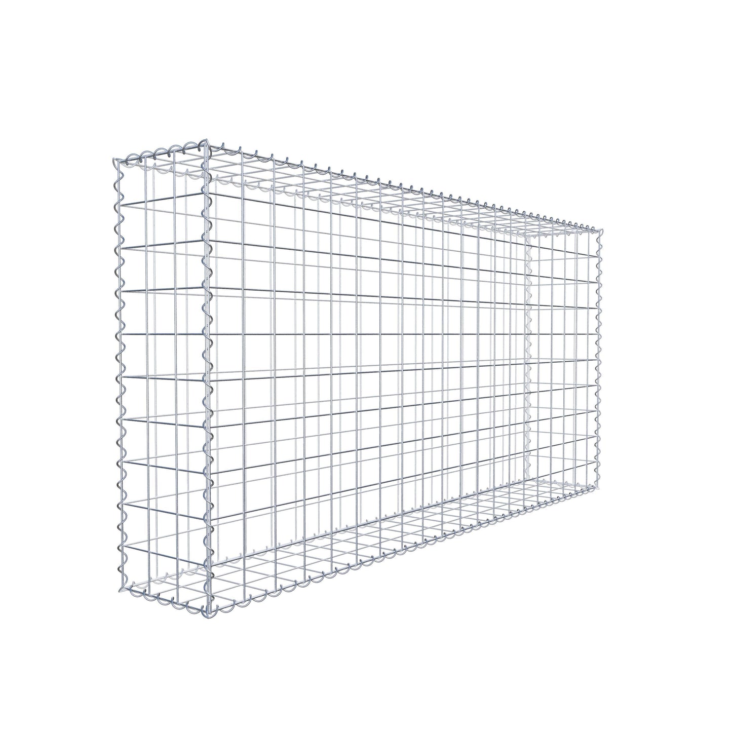 Gabion 200 cm x 100 cm x 30 cm (L x H x P), mailles 10 cm x 10 cm, spirale