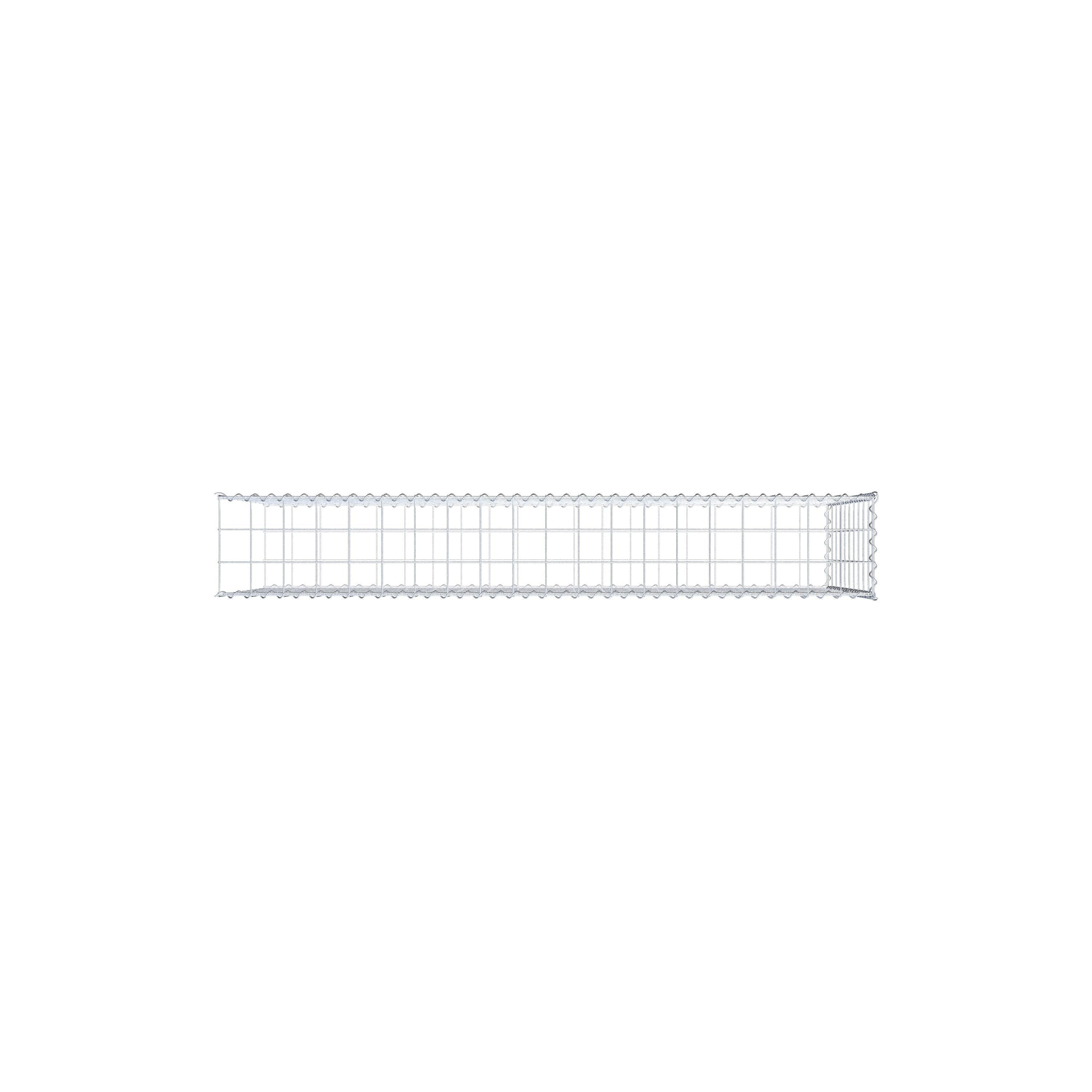 Gabião tipo 2 200 cm x 100 cm x 30 cm (C x A x P), malhagem 10 cm x 10 cm, espiral